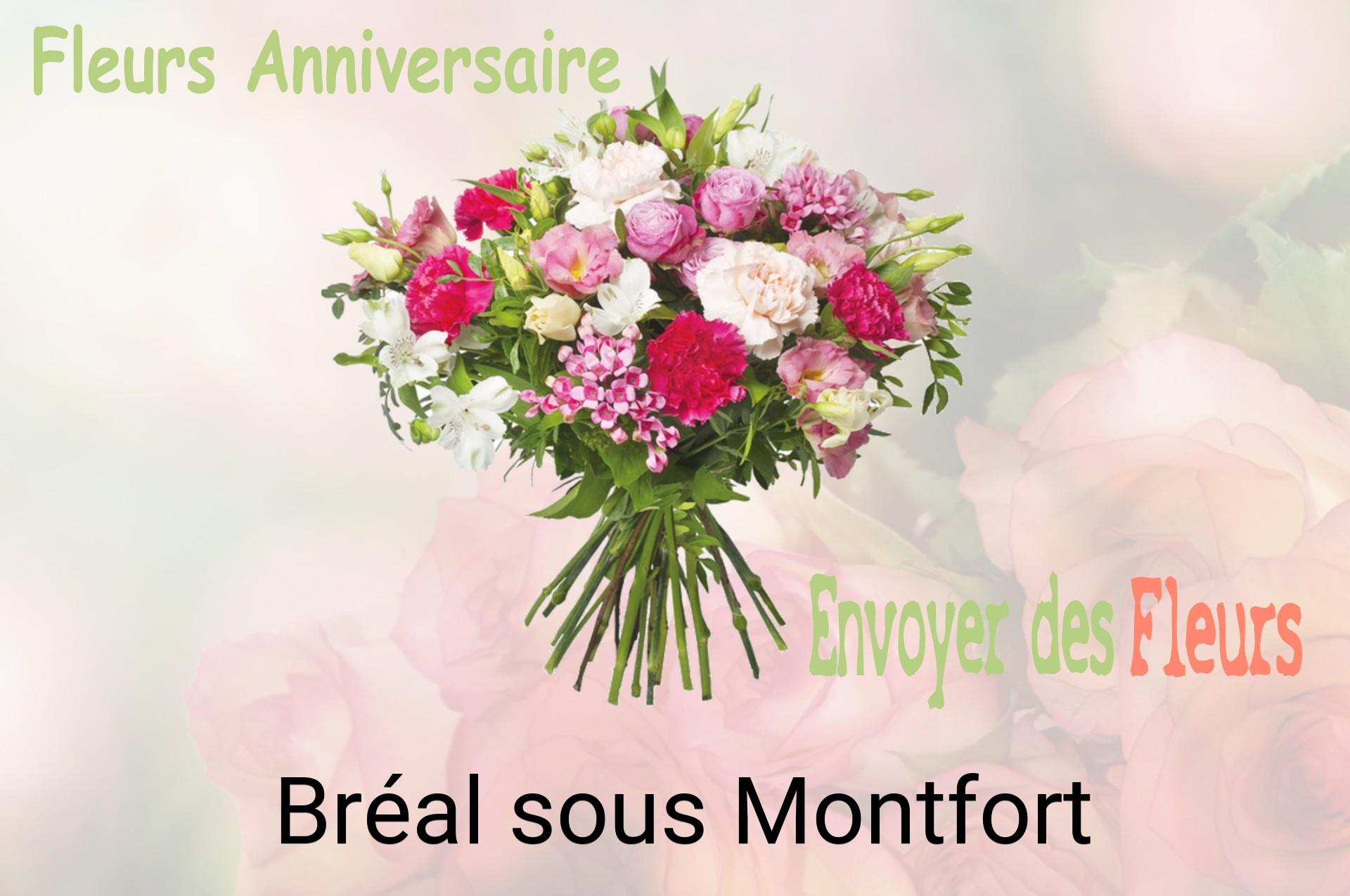 Bouquet de fleurs d’anniversaire livré à Bréal-sous-Montfort