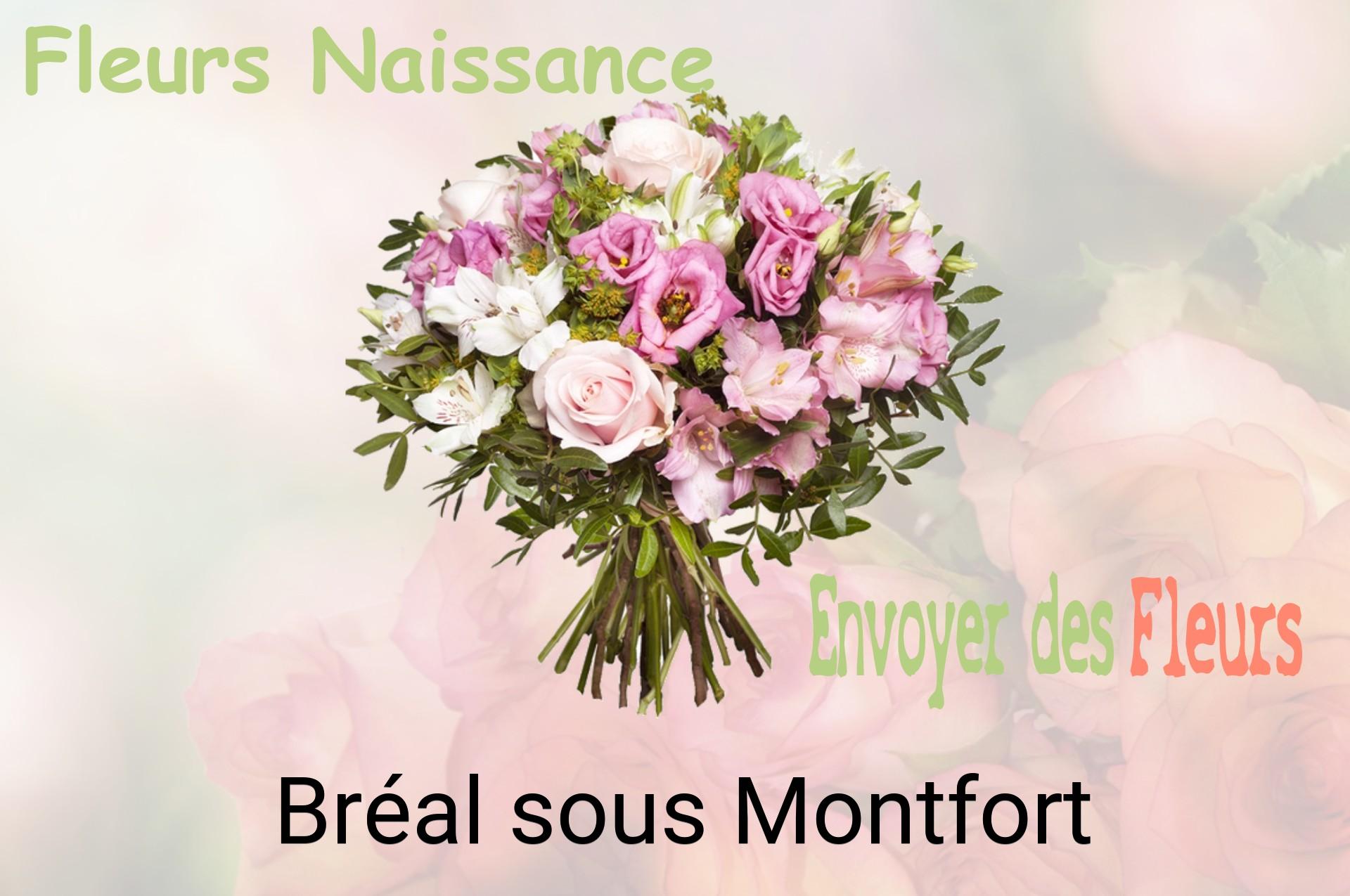 Bouquet de fleurs de naissance livré à Bréal-sous-Montfort