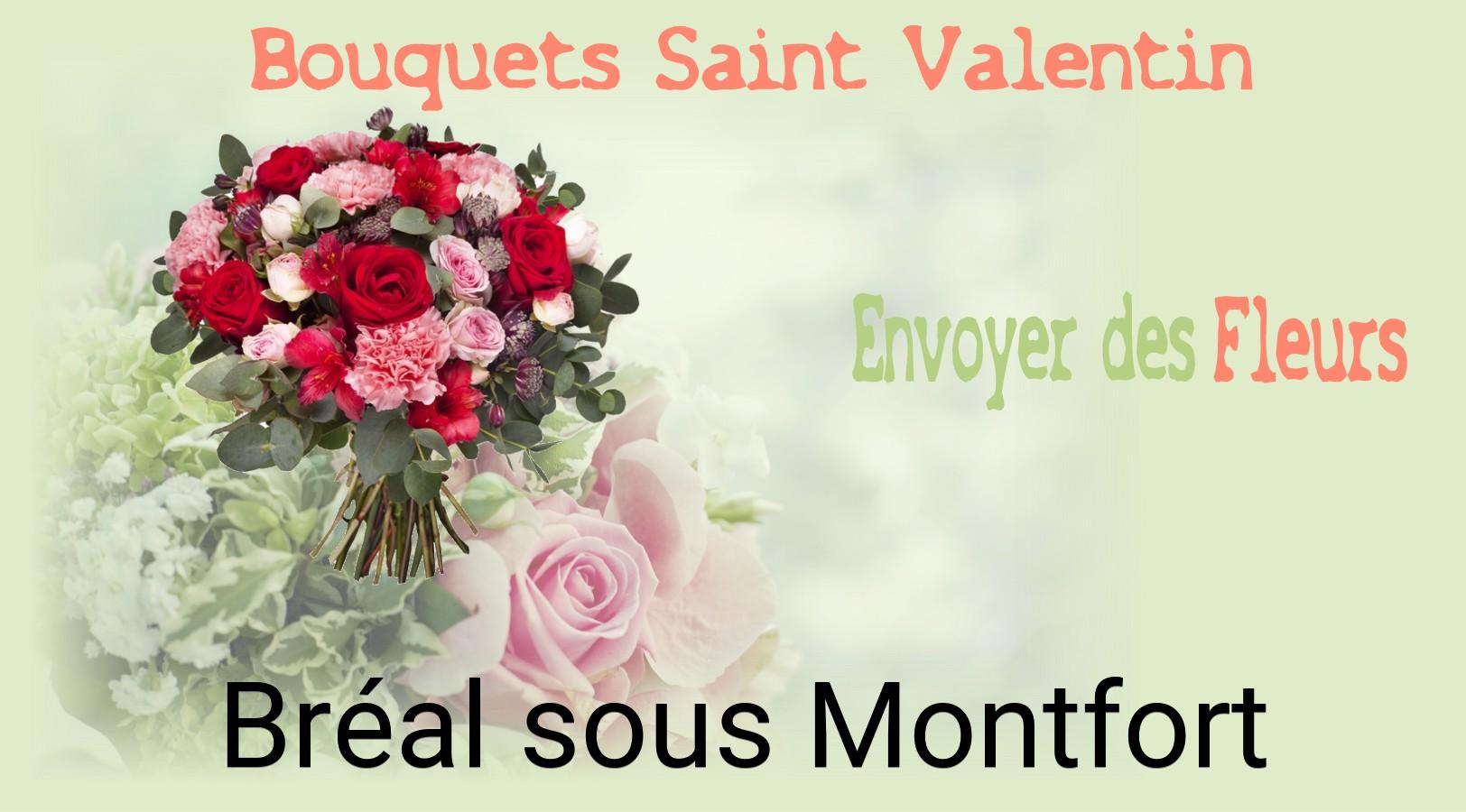 Roses de Saint-Valentin livrées à Bréal-sous-Montfort